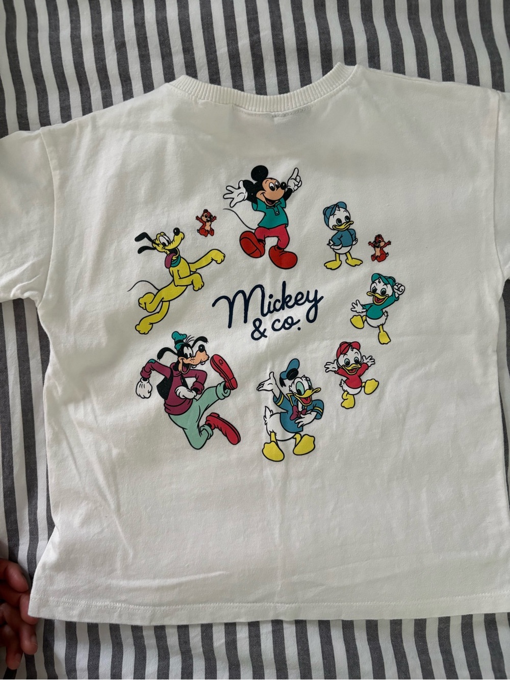 Disney White Kids Tee with Mickey & Friends Multicolor Graphic